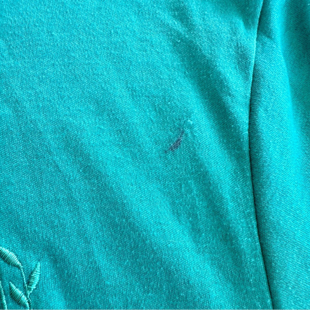 Vintage Kelly Green Crest Cardigan Gold Buttons Preppy 18 90s - Picture 9 of 13